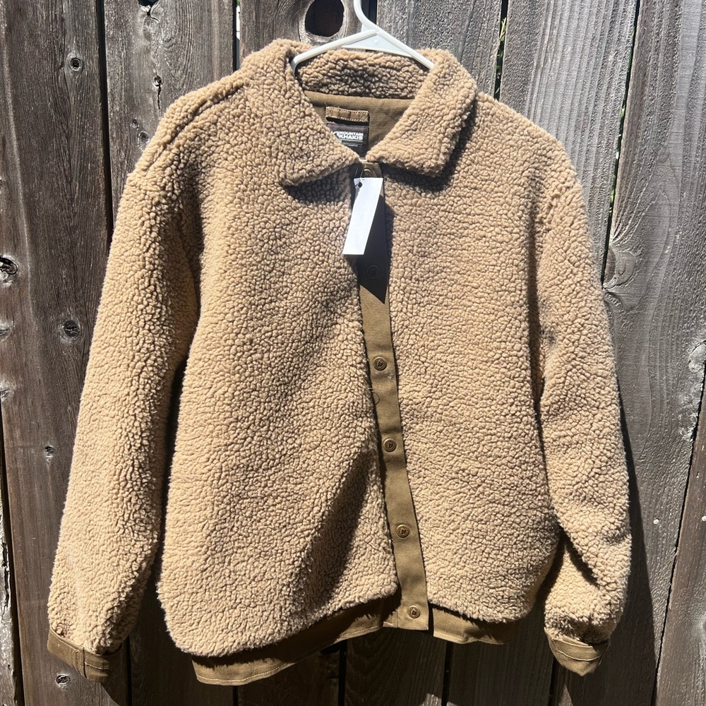 Mountain Khaki Sherpa jacket